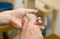 Image of teapot-making process