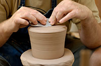 Image of teapot-making process