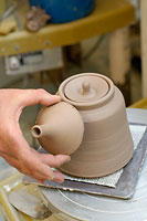 Image of teapot-making process