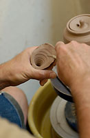 Image of teapot-making process