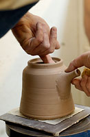 Image of teapot-making process