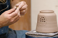 Image of teapot-making process